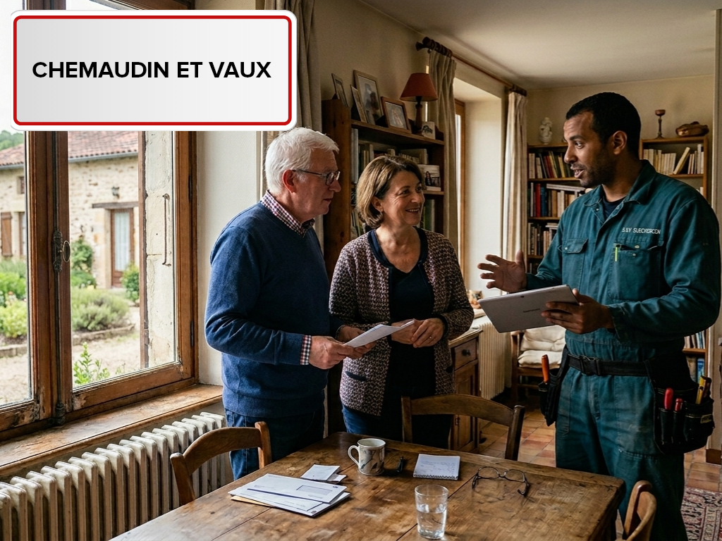 Installation de pompe à chaleur à Chemaudin et Vaux (25320) dans le Doubs