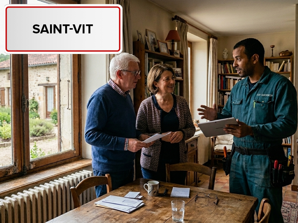 Installation de pompe à chaleur à Saint-Vit (25410) dans le Doubs